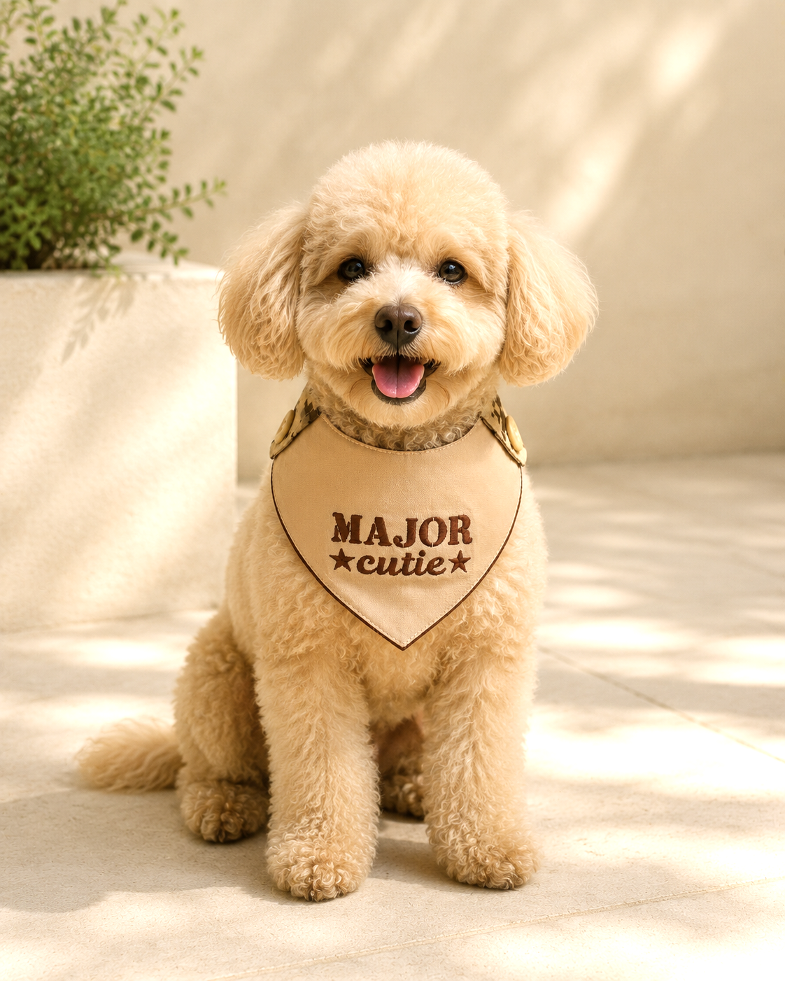 Major Cutie Army Bandana Collar