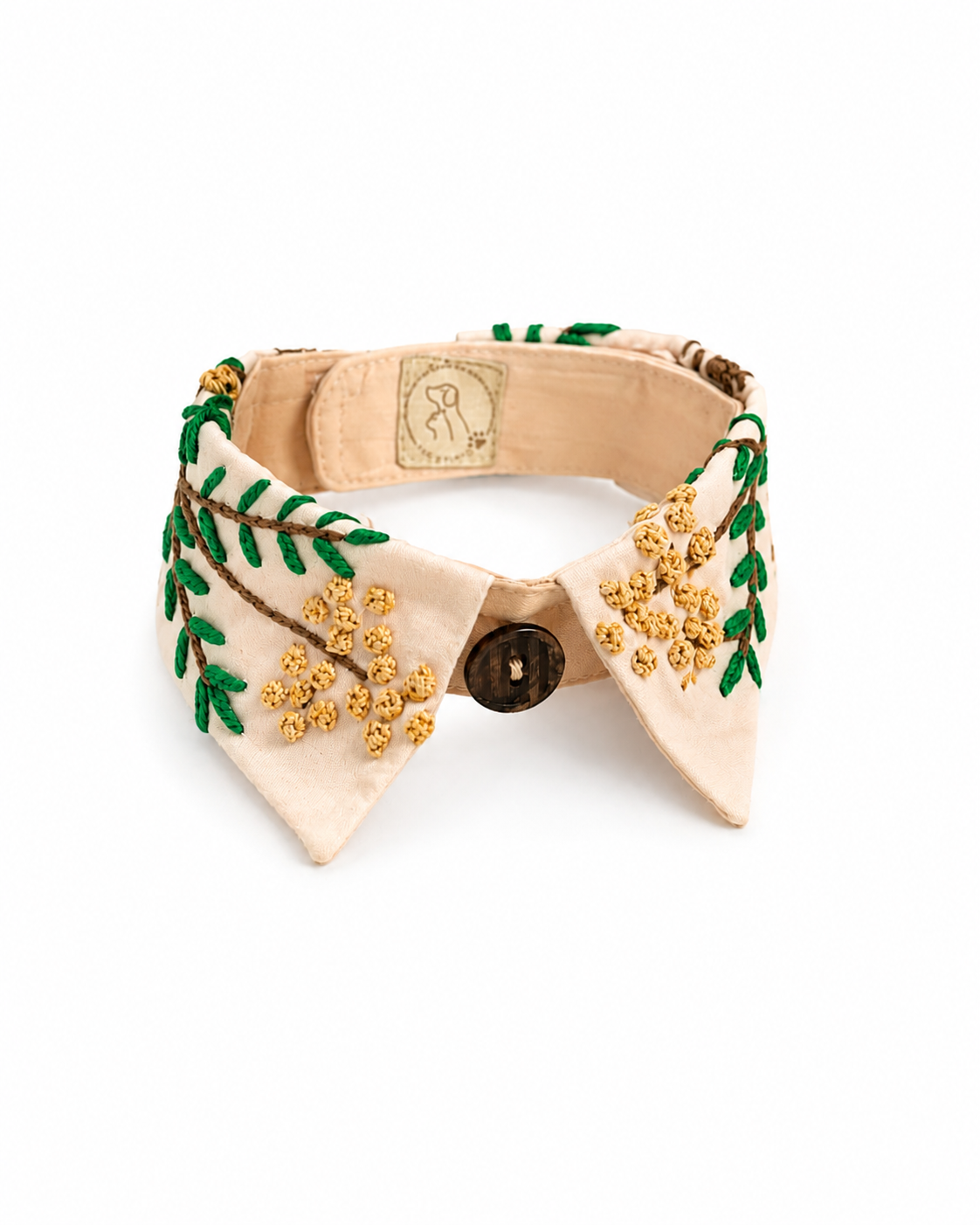 Botanical Garden Embroidered Pet Collar