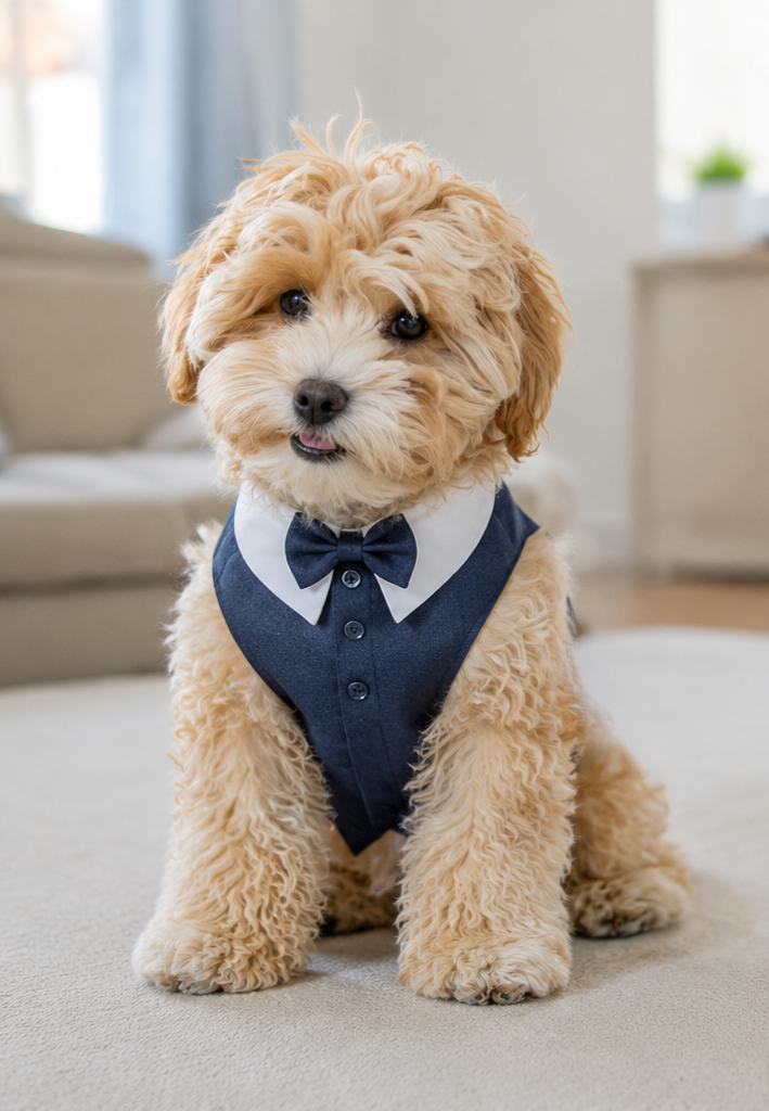 Deep Noir Tuxedo Vest & Bow Tie