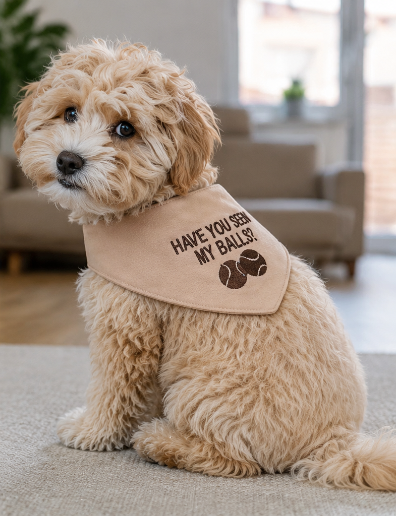 "Have You Seen My Balls?" Pet Bandana