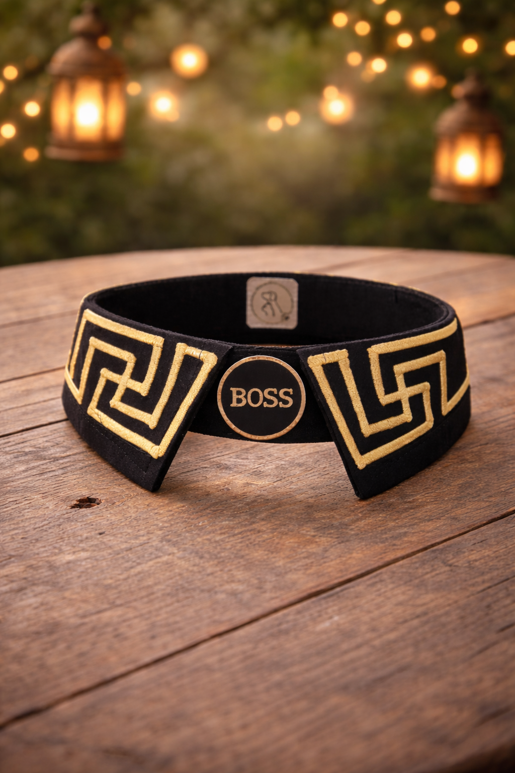 BOSS Gold Greek Key Collar