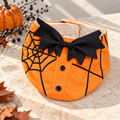 Spiderweb & Bat Bow Halloween Collar