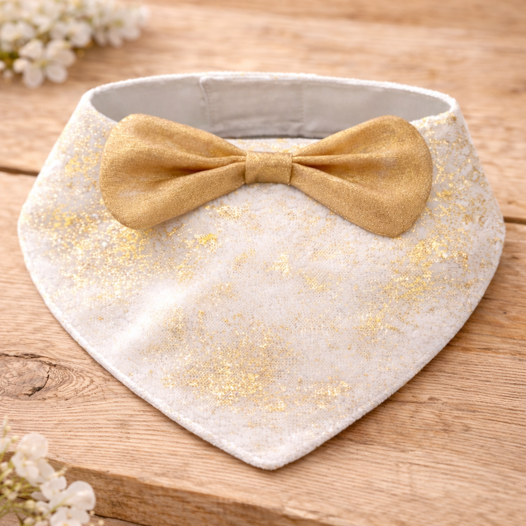 Gold Foil Tuxedo Bandana