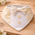 Gold Foil Tuxedo Bandana