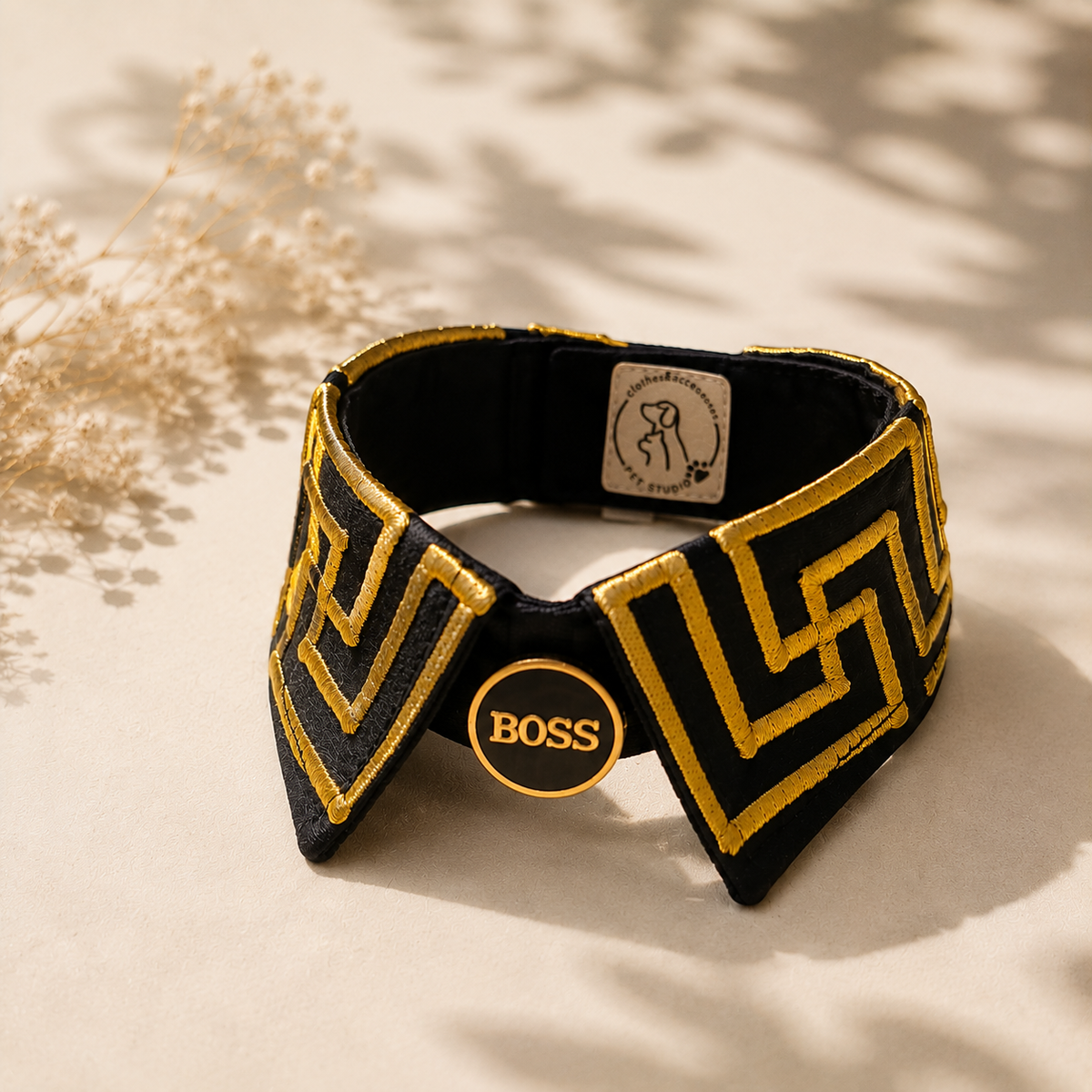 BOSS Gold Greek Key Collar