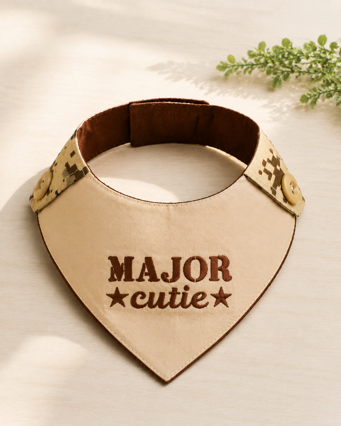Major Cutie Army Bandana Collar