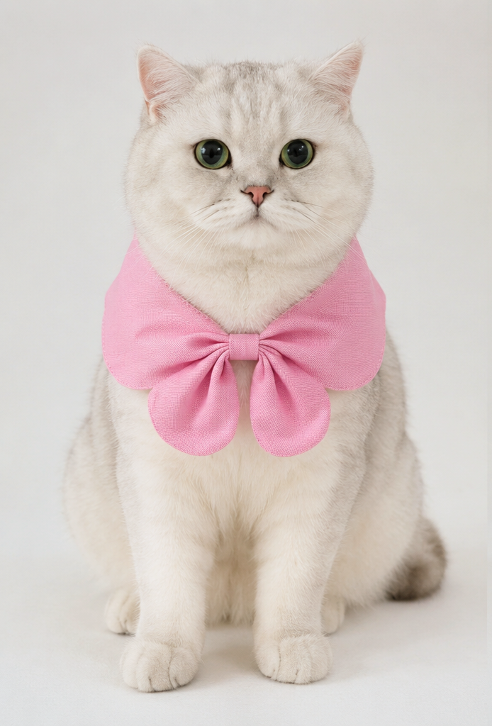 Pink Bow Tie Collar